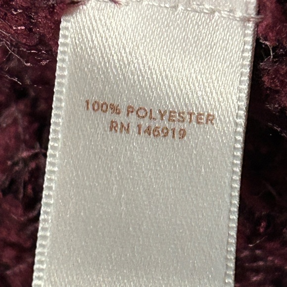 Lauren Conrad, maroon eyelash sweater size large new tags - Picture 6 of 11